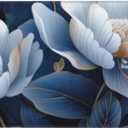 Gaming Mouse Pad, Large Non-Slip Rubber Base Mousepad, Keyboard Mouse Mat, Desk Pad with Stitched Edges, 31.5x11.8inch, Gorgeous Flowers