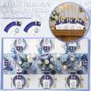 LemonRoad 50 Pcs Wedding Silverware Bags Bulk Party Decorations Wedding Flatware Organizers Silverware Holders Paper Utensil Holders Cutlery Sleeves for Guests Dinner (Royal Blue)