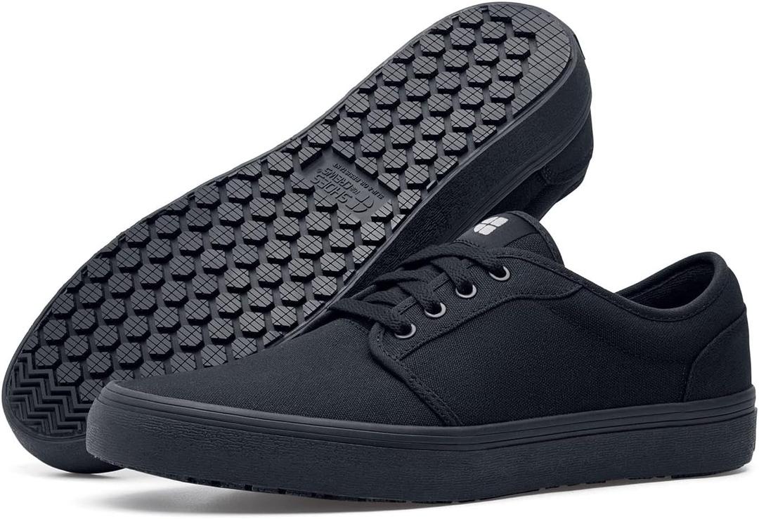 Shoes for Crews Unisex Slip-Resistant Work Sneakers Comfortable, Non-Slip Work Shoes for Men & Women in Hospitality, Retail, Food Service & More - Merlin, Size 7.5