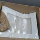 Wowxyz 19x14x4 Inches Cake Boxes 6pcs Rectangle Half Sheet 1/2 Sheet Bakery Boxes with Window - Donuts, Pastry Baking Cake, Pie White Cardboard Treat Packaging