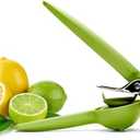 Chef'n FreshForce Lemon Squeezer Citrus Juicer, Manual Hand Press with Dual-Gear Power for Maximum Juice Extraction, Durable, Lime Green