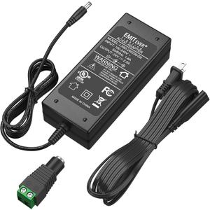 EMITEVER 24V DC LED Power Supply, 60W LED Power Adapter, Lighting Transformers, Input AC 100-240V UL-Listed