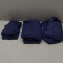 Full Size 4 Piece Sheet Set - Comfy Breathable & Cooling Bed Sheets Set - Hotel Luxury Bedding for Women, Men, Kids, Teens, Boys & Girls - Deep Pockets, Ultra-Soft, Wrinkle Free - Oeko-Tex - Navy Blue