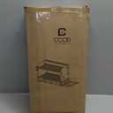 CCCEI Modular Power Tool Organizer Wall Mounted 6 Drill Black with 8 Sockets Heavy Duty Metal Shelf with Battery Shelf