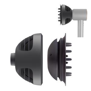 Wave+Curl Diffuser Attachment for Dyson Supersonic Hair Dryer HD01 HD02 HD03 HD04 HD08 HD15 HD16, Dome and Diffuse Two Airflow Modes for Wavy Curly or Coily Hair, Gray