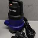 MEDAS 1HP 3434 GPH Sump Pump Submersible Clean/Dirty Water Pump Portable Utility Pump with 16.4ft Cord for Swimming Pool Garden Basement Tub Pond Draining