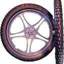 20 inch Tire & Aluminum Wheel for Utility or Game Cart (two pack) Extra Strong and Light, Solid NO flat tires, Dual Sealed Ball Bearings for durability, Ideal replacement wheels