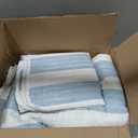 King Coastal Quilt Bedding Set, Summer Coastal Quilt with Shams, Beach 3-Piece Reversible All Season Bedspread Quilt Set. Lightweight Nautical Quilted Coverlet. Casco Bay Collection, Blue., King / California King