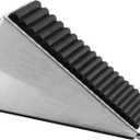 Door Stopper - Heavy Duty Door Stoppers Wedge Tall Door Stop for Bottom of Door Security Rubber,3 Inch High Adjustable Spring Loaded Spring,Door Wedge Stopper Suits Any Heavy Door (Black)