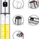 4 x Oil Sprayer for Cooking,100ml Olive Oil Spritzer,Oil Sprayer for Air Fryer, Salad,BBQ,Roasting (transparent)