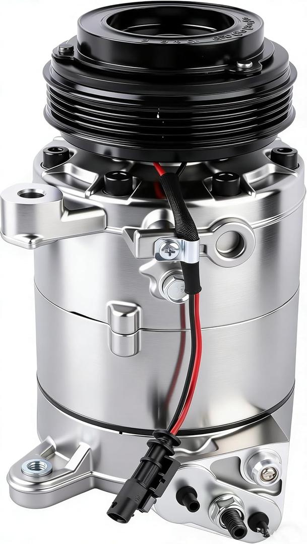 198333 Air Comdition A/C Compressor With Clutch Compatible with Escalade ESV 2015-2020, Chevrolet Suburban 2015-2020, Tahoe 2015-2020, GMC Yukon 2015-2020, Yukon XL 2015-2020