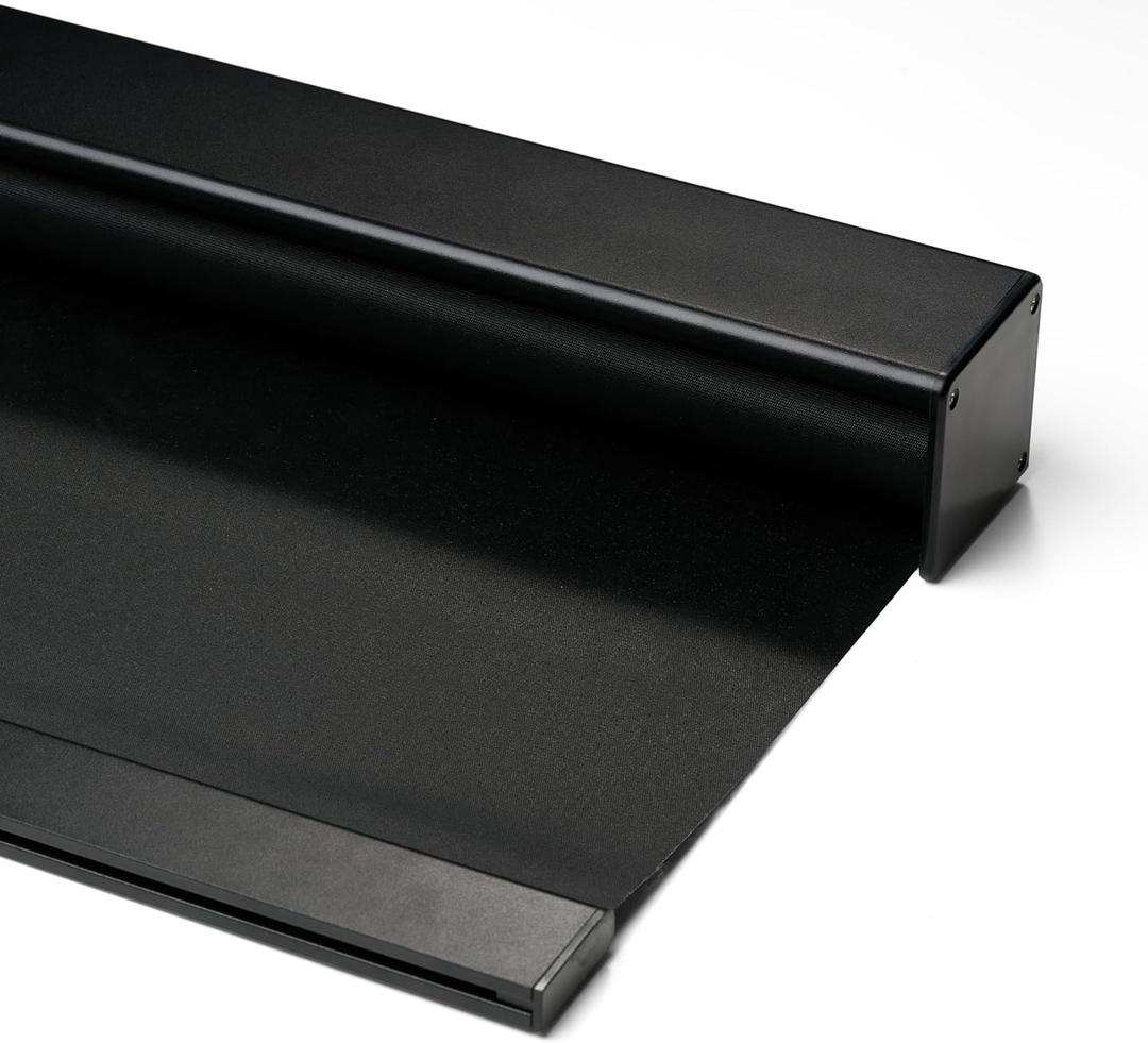 Boolegon Blackout Cordless Roller Shades, Window Blind with Thermal Insulated, UV Protection Fabric, Free-Stop System Roller Blind for Home, Office, Black, Custom Size