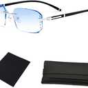 Clarity Glasses, Clarity Automatic Adjustment Eye Glass, For Reading Eye Strain from Screen Computer Gaming Eye Glasses with Clear Frame & Travel Case(1PC)