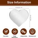 2 x Blind Spot Mirror 2 Pack Cute Car Accessories for Women Heart Shaped Valentines Gifts for Girlfriend Car Essentials Side Blindspot Mirrors Wide Angle Mirrors Adjustabe Convex Rear View Mirror, Medium