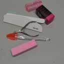 FANDAMEI Nail Files and Buffers, Manicure Tools Nail Care Kit with Nail File, Nail Buffer Block, Cuticle Care for Women with Nippers, Pusher Peeler. Cuticle Oil and Nail Prep Kit.