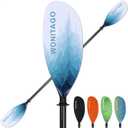 WONITAGO Adjustable Kayak Paddle with Carbon Fiber Shaft and Nylon Blade, Snow Mountain White, 210-230 cm/82-90"