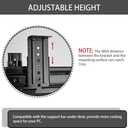 Under Desk Slide Out PC Mount with Anti-Scratch Sponge, Adjustable CPU Holder Bracket for Computer Tower (Black (Slide Access))