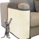 Cat Scratch Sofa Protector,Cat Scratching Couch Protector with 19.7''L*23.6''W Natural Sisal Cat Scratcher Mat for Protecting Couch Sofa Chair (Dark Grey/Right Hand)