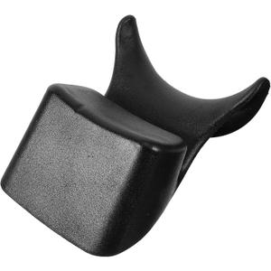 POPETPOP Shampoo Bowl Neck Rest- Silicone Salon Bowl Neck Rest Shampoo Bowl Pillow Sink Hair Washing Neck Support Hair Washing Tray for Salon Accessories Hair Spa Washing Basin, 23x15cm, Black