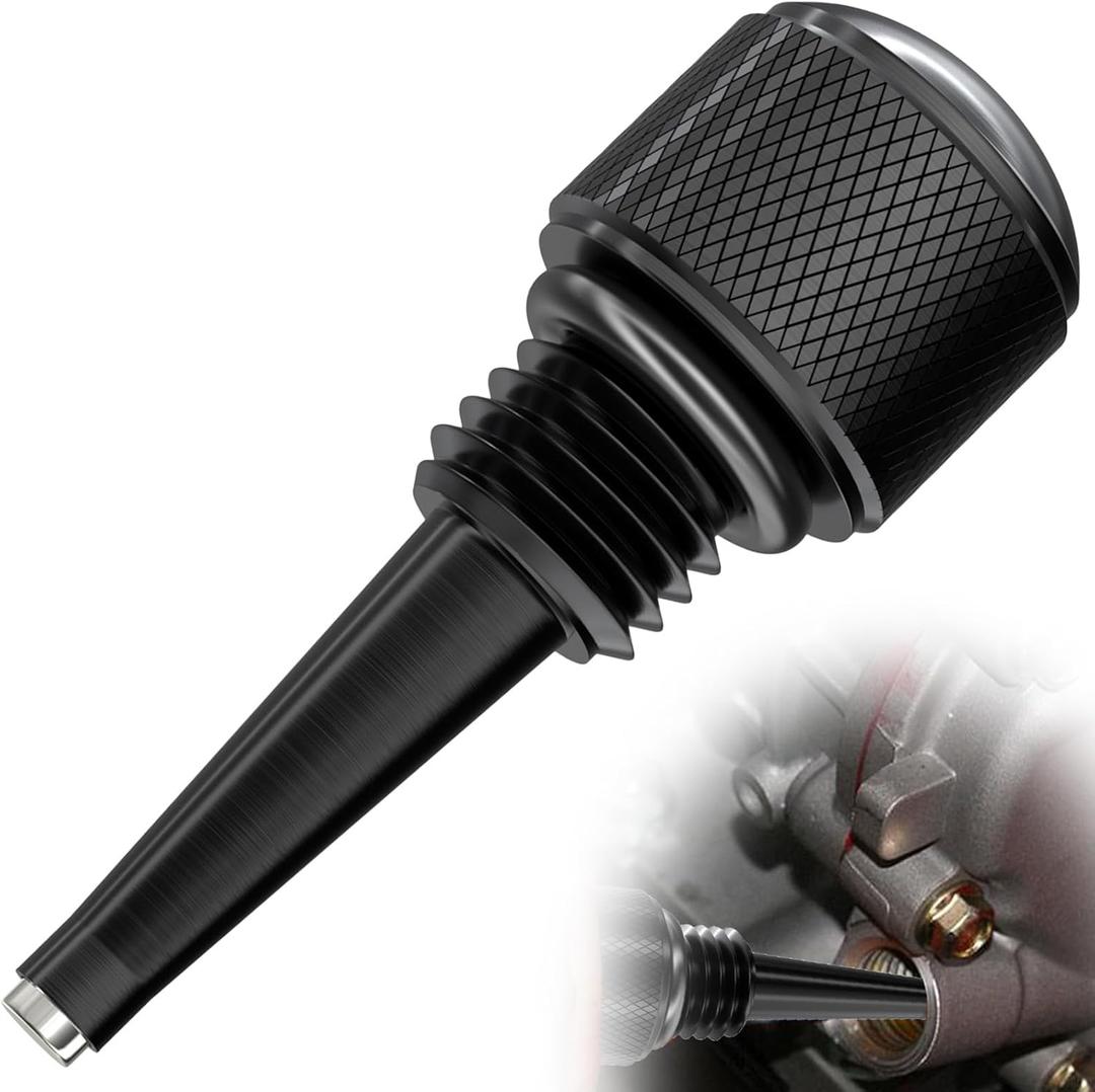 55201 Magnetic Oil Dipstick for Inverter Generators, Compatible with Predator/Wen/Yamaha, Aluminum Generator Magnetic Oil Dipsticks with O Ring, Oil Dipstick Replacement (Black)