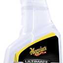 Meguiar's Ultimate Glass Cleaner & Water Repellent - Premium Glass and Window Cleaner for Quick Cleaning with Hydrophobic Technology that Acts as a Rain Repellent Improving Visibility in Rain - 16oz