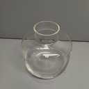 Short Glass Vase, Short Flower Vase, Round Glass Vase, Small Glass Vases for Flowers, Clear Flower Vase, 6 Inch Modern Vases for Living Room, Dining Table, Wedding, Bookshelf, Office Decoration