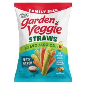 Sensible Portions Garden Veggie Straws, Ranch, Family Size, 10 Oz (EXP 03/08/26)