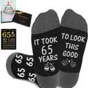 Juesly Birthday Gifts for Men with Mens Novelty Socks,Pop Up Birthday Card, Poster and Gift Box