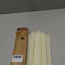 Pure Beeswax Candles, 7.3" Decorative Thin Taper Candles,Honey Scented, Dripless, Smokeless, 40min Burn Time for Birthday, Dinner, Prayer, Church, Hanukkah, Christmas (White, 50 pcs)