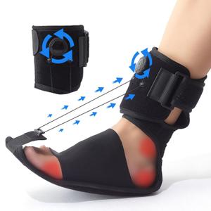 Plantar Fasciitis Night Splint - Adjustable Plantar Fasciitis Relief Brace with Arch Cushion for Women(Size 6.5-10.5) & Men(Size 5-9), Planters Facetious Relief for Foot Drop, Achilles Tendonitis and Heel Spur Pain Relief