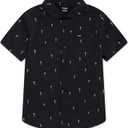 Hurley Boys Boys' Woven Button Down Shirt (Black, XL)