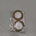 2 Rolls Gold Washi Tape 0.59In  130Ft (Total 40m) Low Tack Solid Foil Gold Tape, Shiny Metallic Decorative Tape for Wall Mirror Decor Crafts Christmas Gift Wrapping