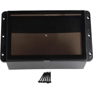 Black Plastic Marine Splash Cover Double Din Cover Stereo For Harley Electra Glide Road King Honda Suzuki Y-amaha Batwing fairing