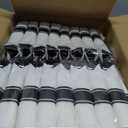 Goodluck 350 Piece Black Plastic Dinnerware Set for Party, Clear Disposable Plates for 50 Guests, Include: 50 Dinner Plastic Plates, 50 Dessert Plates, 50 Pre Rolled Napkins with Cutlery Set, 50 Cups