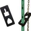 2 PCS T Post Puller Plate - Cast Iron Heavy-Duty Steel - Farm & Garden Equipment for Quick Removal of T Posts,Use Different Gauges of Chain,Tractor Bucket,Handyman Jack or a S Hook