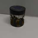 Solar Fence Lights 2 Pack Outdoor Deck Step Wall Lights Metal Waterproof LED Warm Yellow Light for Garden Post Patio Backyard Yard Decor (Butterfly-Flower, 2)