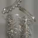 4 Pieces Rhinestone Bridal Hair Clip, Pearls Wedding Hair Pins Crystal Hair Clips, Rhinestone Jewelry Barrette Elegant Hair Accessories for Brides Bridesmaids Flower Girls