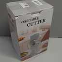 YSEPOZ 7 IN 1 Upgraded Rotary Cheese Grater with Handle – Vegetable Shredder with Built-in Storage Blade Slot, 5 Versatile Blades, Strong Suction Base Round Mandoline Slicer, Food Chopper for Kitchen