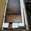 FAVOOSTY Console Table for Entryway, 3 Tier Narrow Entryway Table w/Open Shelves, Industrial Farmhouse Sofa Table for Hallway, Kitchen, Living Room and Bedroom, Furniture Decorative,Rustic Brown