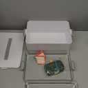 3-Tier Medicine Organizer - Portable Medicine Cabinet with Plastic Handle, Multipurpose Medical Box with Pill Box, Empty First Aid Kit for Home