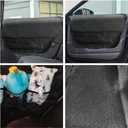 2 x RUIANTE 2PCS Car Door Protector for Dogs Anti Scratch Protection with Pockets nets Door Protectors Vehicle Door Covers Guard Shield Liner Universal Fit for Car Sedan, Truck, Pickup, SUVs 600D Black