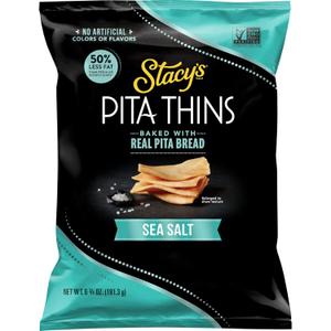 Stacys Pita Thins, Sea Salt, No Artificial Colors or Flavors, 6.75oz Bag (EXP 11/01/26)