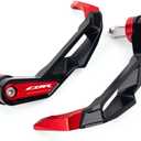 CNC Motorcycle Handguards Compatible with CBR 600RR 1000RR 929RR 900RR 1100X CBR600RR CBR1000RR CBR250RR Brake Clutch Lever Guards Protector Accessories (Red)