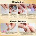 Sun&Beam Nails Solid Gel Nail Glue 15ml Strong Hold for Press-On Nails Long-Lasting and Easy Removal UV/LED Curing Nail-Friendly Formula (Glue Only)