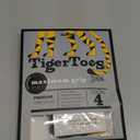 DOK TigerToes Premium Non-Slip Dog Socks for Hardwood Floors - Extra-Thick Grip That Works Even When Twisted - Prevents Licking, Slipping, and Great for Dog Paw Protection - Size Small (Classic Grey)