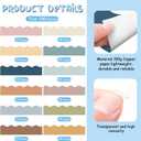Containlol 236ft Boho Color Classroom Borders for Bulletin Board, Construction Scalloped Trim Bulletin Board Borders for Summer School Office Chalkboard Whiteboard Poster Decor (EXP 11/01/26)