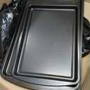 Amazon Basics Nonstick Baking Sheets 3-Piece Set, Stackable to Save Space, Dishwasher and Oven-Safe up to 428F