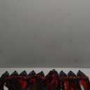 L'VOW Victorian Natural Feather Poncho Capelet Shrug Wrap Lace Collar Shoulder Halloween Witch Shawl Costumes (Red)