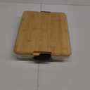 2-in-1 Charcuterie Board with Lid, Large Cutting Board for Kitchen, Travel Portable Bamboo Cheese Board, Covered Serving Tray, House Warming Birthday Gifts for Her Him Women Men Mom Dad
