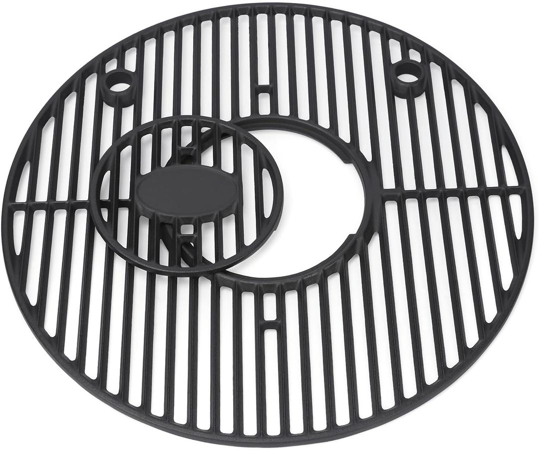 19.5" Cast Iron Grill Grate Round for Akorn Kamado, Pit Boss K24, Louisiana Grills K24, Char-Griller 16620